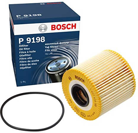 Bosch P9198 Car Oil Filter - Replacement Filter | Separates Soot and Metal Particles from Engine Oil - Provides Reliable Engine Lubrication