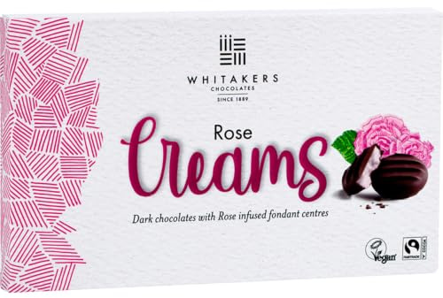 Whitakers Rose Cremes 150g | Gift box for birthdays, anniversaries, Mother's Day and special occasions.