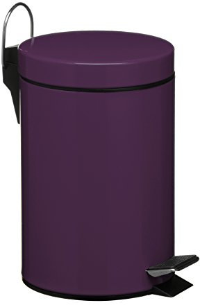 Premier Housewares 3-L Stainless Steel Pedal Bin - Purple