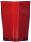 Kleine Wolke 5061459852 Easy Zahnputzbecher, mohnrot, 72x111 mm