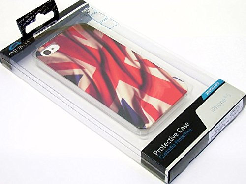 Cover in Policarbonato Serigrafato Art Series UK Flag ON Wind X Apple iPhone 5