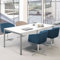 Weber Büroleben GmbH Profi Besprechungstisch 180x80cm NOVA U 4-6 Pers. Konferenztisch Meetingtisch, Gestellfarbe:Silber