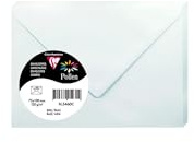 Clairefontaine 5460C - Packung mit 20 Umschläge Pollen, 7,5x10cm, 120g, Blau, ideal für Ihre Einladungen und Korrespondenz, 1 Pack