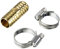 Xavax Brass Connector for Washing Machine/Dishwasher Outlet Hose | Drain Hose Connector