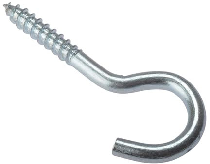 Forgefix SH8012M Gancho de Tornillo ZP 80 x 12 Ga Bolsa 10, Multicolor, 80 mm x 12