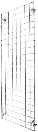 Shopfitting Warehouse 5ft Wall Mounted Grid Mesh Display with 4 Wall Fix Brackets