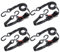 Master Lock MLK3056E Sangle d'Arrimage avec Crochets et Cliquet Noir