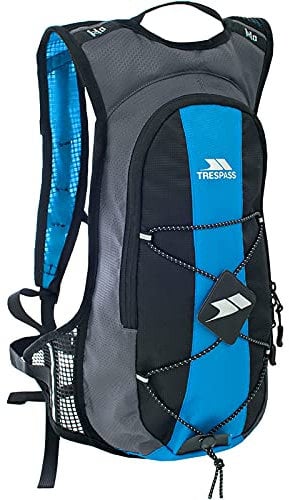 Trespass Mirror, Cobalt, Lightweight Hydration Backpack / Rucksack 15L with 2L Water Reservoir & Hip Strap, Blue