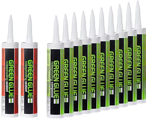Green Glue Noiseproofing Combo Pack 12 Tubes (10 Green Glue - 2 SilenSeal)