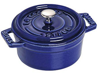 0.275 qt, Mini Cocotte Redonda, Azul Oscuro
