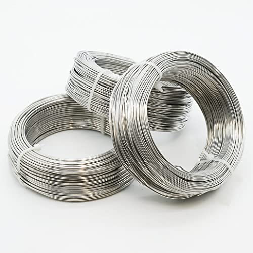 Aluminium Wire Set of 3 | 1mm x 75m (150g), 1.5mm x 30m (150g), 2mm x 20m (150g) | Perfect for Crafts Such as Modelling, Armature Making, Doll Making, Jewellery Making and Flower Arranging