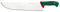 Sanelli Premana Professional Coltello macellaio per Affettare, Acciaio Inossidabile, Verde / Rosso, 48.5 x 3 x 7 cm