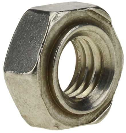Reidl Sechskant-Schweißmuttern M 16 DIN 929 A2 blank 50 Stück