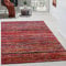 Paco Home Teppich Wohnzimmer Schlafzimmer Kurzflor Ethno Design Geometrisches Muster Rauten Motiv Moderne Deko, Grösse:80x150 cm, Farbe:Bunt