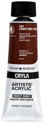 Daler-Rowney Cryla Acrylic 75 ml Light Red Oxide, Professional Artists