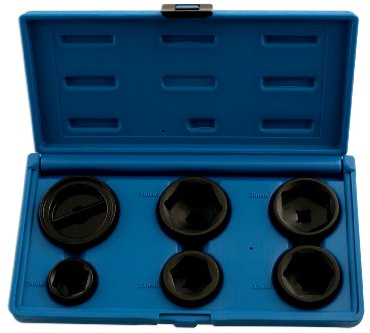 Laser 5123 Oil Filter Socket Set 3/8D 6pc