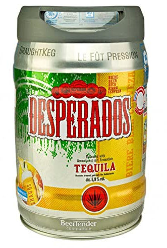 Desperados Bier mit Tequila im 5 Liter Fass inkl. Zapfhahn