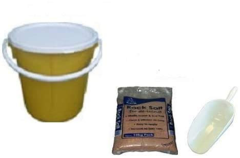 KetoPlastics 25 Litre YELLOW DOMESTIC GRIT ROCK SALT BIN Dustbin De-Ice 85L Storage Container