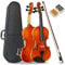 Forenza Violino Uno Series 3/4 per principianti con custodia rigida leggera, arco in legno, colofonia, corde con anima in acciaio