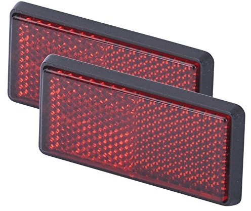 hr-imotion Reflektoren Set - 2 Stk je 76 mm lang [Selbstklebend | Made in Germany | Fahrzeuge & Heim] - 12310201
