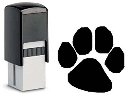Dekolando Bonuskartenstempel TATZE - Stempel für Kundenkarten Bonuskarte Verkauf Bonus 10x10mm