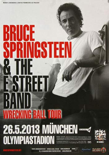Bruce Springsteen - Wrecking Ball, München 2013 » Konzertplakat/Premium Poster | Live Konzert Veranstaltung | DIN A1 «