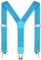 DonDon Kinder Hosenträger hellblau 2 cm schmal längenverstellbar für eine Körpergröße von 80 cm bis 110 cm bzw. 1-5 Jahre