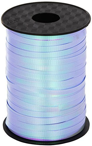 Amscan 991006 Balloon Ribbon 250Yd Irid Blue