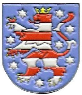 FahnenMax® Pin Anstecker Thüringen Wappen