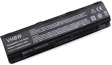 vhbw 1x Akku kompatibel mit Toshiba Satellite C855D, C870, C850D, C855, C850, C840D, C845, C845D Notebook (4400 mAh, 10,8 V, Li-Ion)