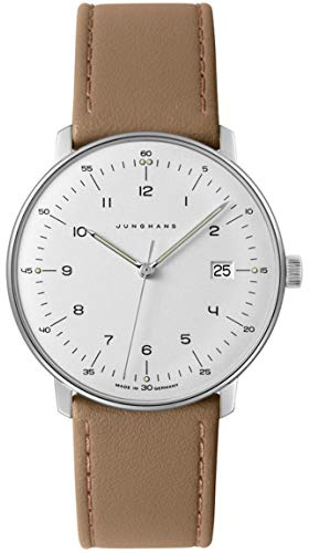 JUNGHANS Herren-Armbanduhr Analog Quarz Leder Kalbsleder 041/4562.00