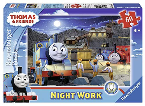 Ravensburger Thomas & Friends Glow in the Dark 60 piece Giant Floor Jigsaw Puzzle for Kids age 4 years and up
