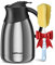 Café jarra térmica – térmica dispensador de acero inoxidable servidor jarra 1,5 L/51 oz