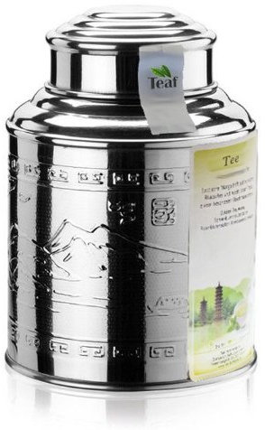 OSTFRIESEN SONNTAGSTEE - schwarzer Tee - im Tea Caddy (Teedose) - Ø98 mm, Höhe 135mm (100g)