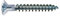 SPAX Universalschraube mit Kopflochbohrung, 4,5 x 25 mm, 1000 Stück, Kreuzschlitz Z2, Kleiner Senkkopf (Ø 5mm), Vollgewinde, WIROX A3J, 0271010450255