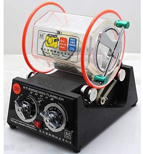 Polisseuse rotative électrique pour bijoux Paramount City -Mini machine de qualité professionnelle pour polir et finir vos bijoux -Livrée avec un sachet de perles à polir -220 V