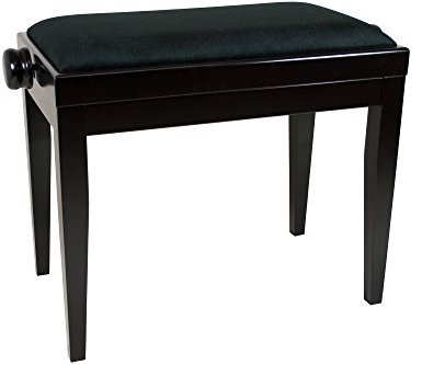 Discacciati 105 FR BK Klavierbank - Schwarz matt - Velour