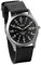 JewelryWe Herrenuhr Leuchtende Militär Uhr: Herren Analog Quarz Armbanduhr Kalender Schwarz Canvas Stoff Band Sport Taktische Uhr mit 12/24H großen Zahlen und Nylon Textil Armband