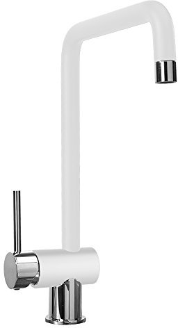 Telma Delta NEWMIX10-BIANCO Miscelatore per Cucina, 32.5x20.2x5 cm, Bianco Latte