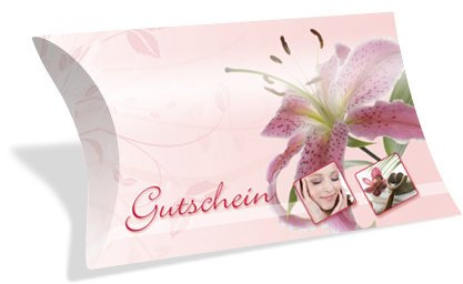 Gutscheinkarten in Etui-Form (10 Stück) einfach Werte eintragen und stempeln - Geschenkbox für Kosmetik, Beauty, Wellness