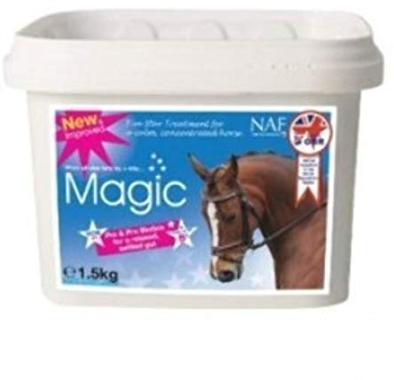NAF Five Star Magic 1.5kg – Advanced Calming Supplement for Horses – Magnesium-Based Formula with Herbal Extracts – Supports Relaxation & Concentration- Award-Winning scientifically trialled formula