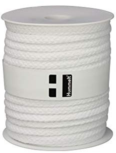 Hummelt® Baumwollseil Baumwollkordel (H) 8mm 20m weiß auf Rolle