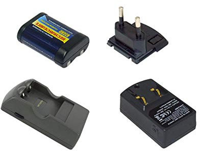 PowerSmart® 100-240AC (Input), DC 3.85V/7.3V, 350mA (Output) Ladegeräte für Pentax AFL-240, AFL-240R, AFL-280, AFL-320, PZ-1P, Z-1, 2CR5 (1 Ladegerät + 1 Akku)