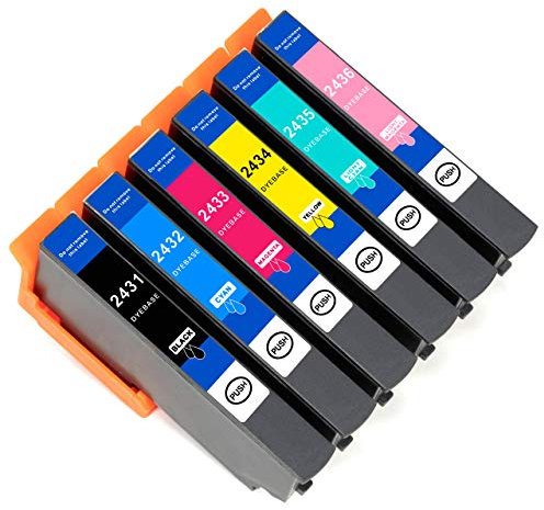 ESMOnline 6 kompatible XL Druckerpatronen (6 Farben) als Ersatz für Epson 24 (T0242 und T0243) zu Epson Expression Photo XP 970 960 950 860 850 760 750 55