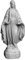 gartendekoparadies.de Statue der Madonna, Steinfigur, H. 69 cm, 22 kg, Grau, frostsicher aus Steinguss für Außenbereich