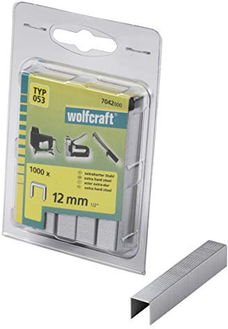 wolfcraft 1000 Klammern breit, X-Harter Stahl Typ 53 12 mm 7042000
