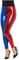 Smiffys Narr-Cosplay-Leggings, Metallic, Blau und Rot