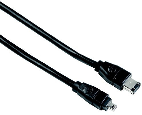 Hama HQ Kabel Firewire, 4P-6P, 2 m, Schwarz