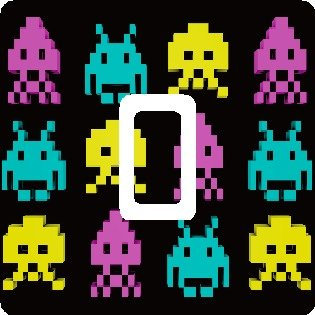 Ellis Graphix Space Invaders Retro Gaming Vinyl Single Light Switch Sticker Skin Wrap