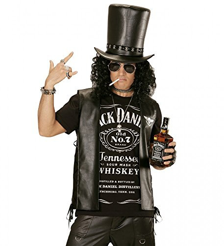shoperama Überdimensionaler Zylinder im Lederlook Rocker Slash Geister Bräutigam Leder